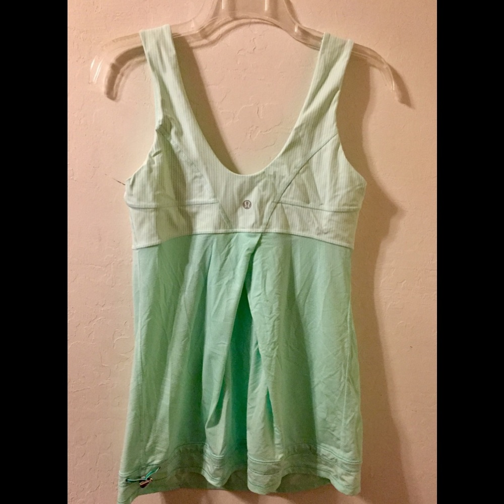 🔥Trend Alert Pastel/Stripes Lululemon Mint Tank 8 - Picture 5 of 7